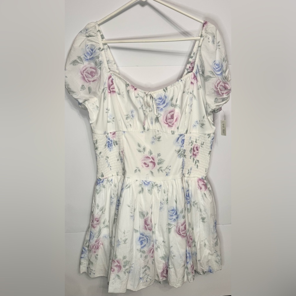 Hollister Sofia Floral Bubble Skort Dress XL Tall Cottagecore Coquette NWT
